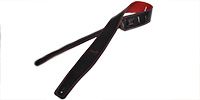 MOODY STRAPS Leather&amp;Leather2.5&quot; Standard Black/Red