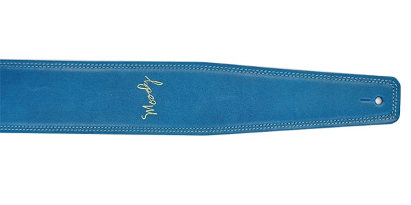 MOODY STRAPS / Leather&Leather2.5" Long Sapphire Blue/Cream画像2