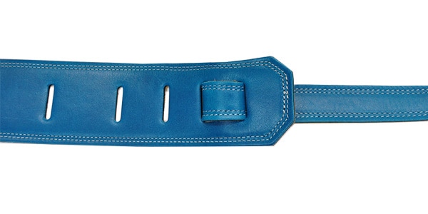 MOODY STRAPS / Leather&Leather2.5" Long Sapphire Blue/Cream画像3