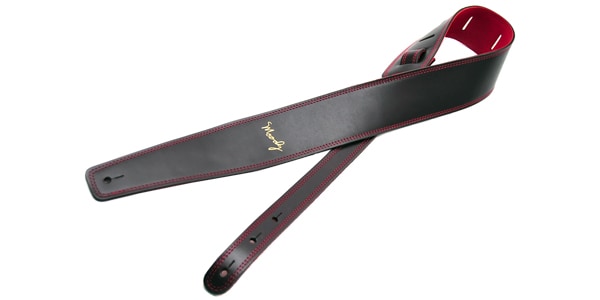 MOODY STRAPS / Leather&Suede2.5" Standard Dark Chocolate/Red