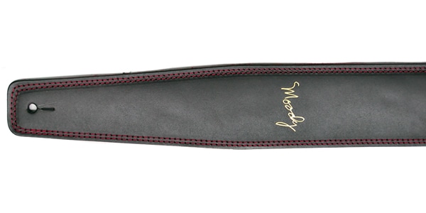 MOODY STRAPS / Leather&Suede2.5" Standard Dark Chocolate/Red画像2
