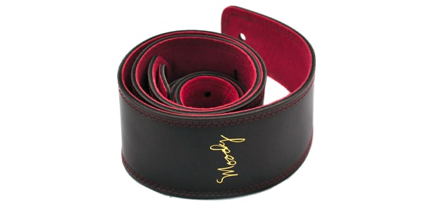 MOODY STRAPS / Leather&Suede2.5" Standard Dark Chocolate/Red画像4