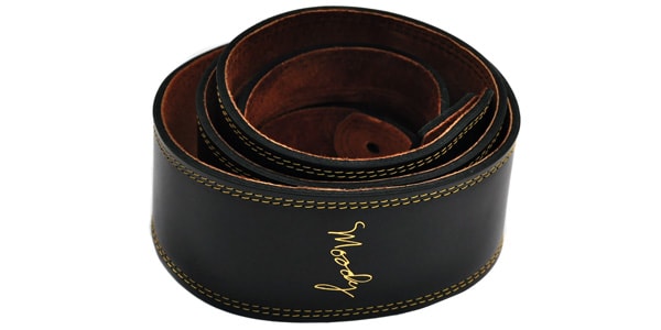 MOODY STRAPS ( ムーディーストラップ )  / Leather&Suede2.5" Extra Long Black/Tabacco画像4