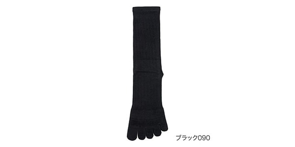 MURENO / Fake rib 5 finger half length 25-27cm black
