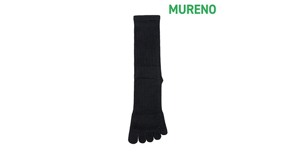 MURENO / Fake rib 5 finger half length 25-27cm Charcoal画像2