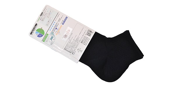 MURENO / Short Plain Socks, Navy, Size 25–27 cm画像2