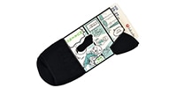 MURENO / Diamond Links Half-Length Socks, Size 25–27 cm, Navy
