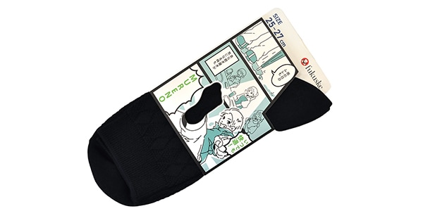MURENO / Diamond Links Half-Length Socks, Size 25–27 cm, Navy