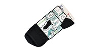 MURENO / Diamond Links Half-Length Socks, Size 25–27 cm, Charcoal