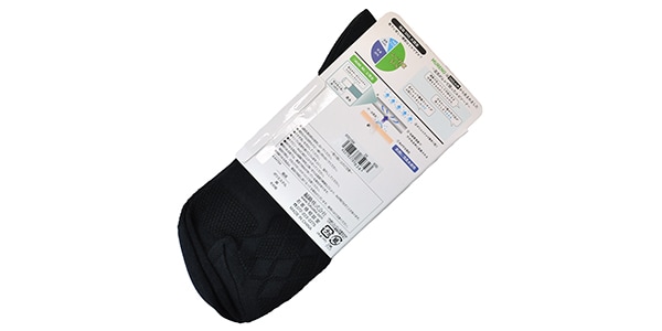 MURENO / Diamond Links Half-Length Socks, Size 25–27 cm, Charcoal画像2