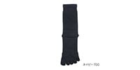 MURENO / Pseudo-Rib Five-Toe Half-Length Socks, Size 25–27 cm, Navy