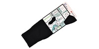 MURENO / Ribbed Crew-Length Socks, Size 25–27 cm, Black