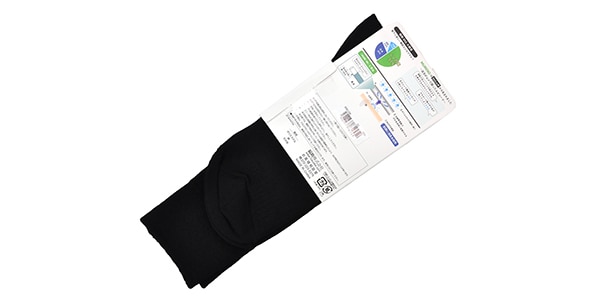 MURENO / Ribbed Crew-Length Socks, Size 25–27 cm, Black画像2