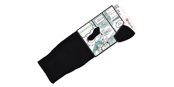 MURENO / Ribbed Crew-Length Socks, Size 25–27 cm, Navy