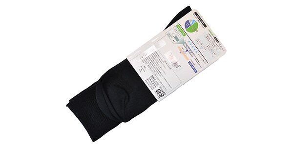 MURENO / Ribbed Crew-Length Socks, Size 25–27 cm, Charcoal画像2