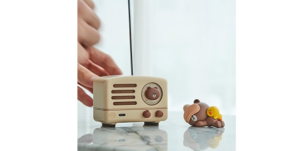 MUZEN OTR メタル with LINE FRIENDS Bluetooth スピーカー