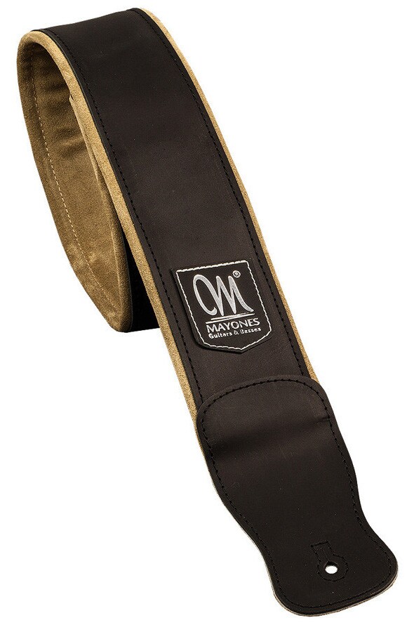 /Leather Guitar Strap Black