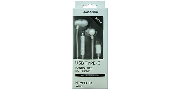NAGAOKA / NTYPEC01WH TYPE-C Earphones画像2