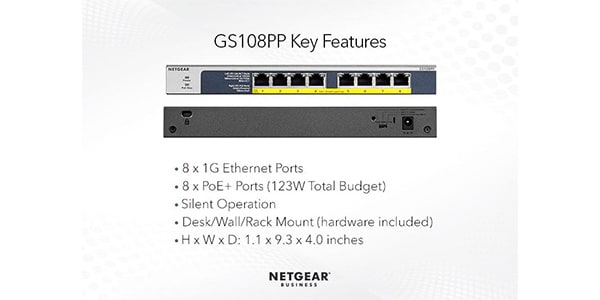 NETGEAR ( ネットギアー )  / GS108PP-100AJS画像3
