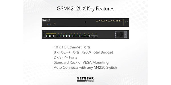 NETGEAR ( ネットギアー )  / ProAV対応 M4250-10G2XF-PoE++ (GSM4212UX)画像2