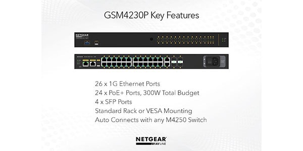 NETGEAR ( ネットギアー )  / ProAV対応 M4250-26G4F-PoE+ (GSM4230P)画像2