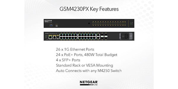 NETGEAR ( ネットギアー )  / ProAV対応 M4250-26G4XF-PoE+ (GSM4230PX)画像2