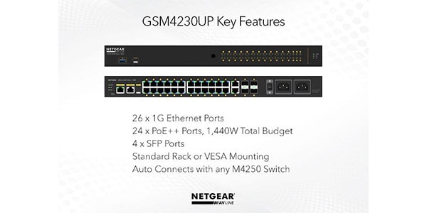 NETGEAR ( ネットギアー )  / ProAV対応 M4250-26G4F-PoE++ (GSM4230UP)画像2