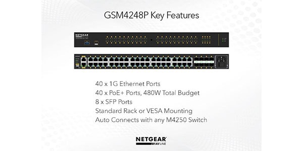NETGEAR ( ネットギアー )  / ProAV対応 M4250-40G8F-PoE+ (GSM4248P)画像6