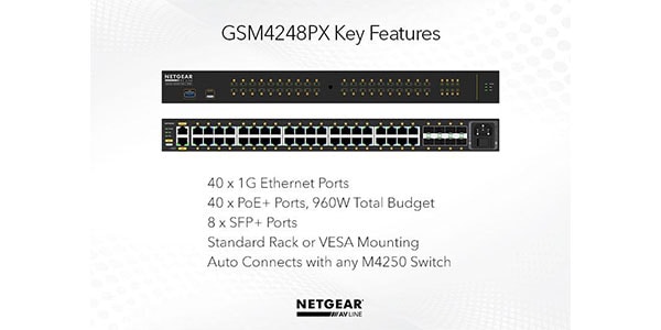 NETGEAR ( ネットギアー )  / ProAV対応 M4250-40G8XF-PoE+ (GSM4248PX)画像6