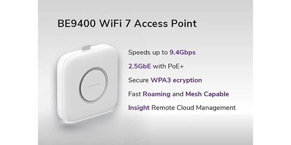 NETGEAR ( ネットギアー )  / Engage対応 WiFi 7 アクセスポイント (WBE718)画像2