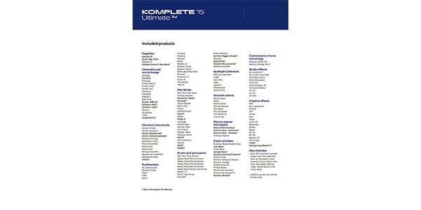 Native Instruments / Komplete 15 Ultimate UPG for S-Series MK3 DL納品版画像4