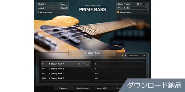 Native Instruments ( ネイティブインストゥルメンツ )  / Session Bassist - Prime Bass ダウンロード納品