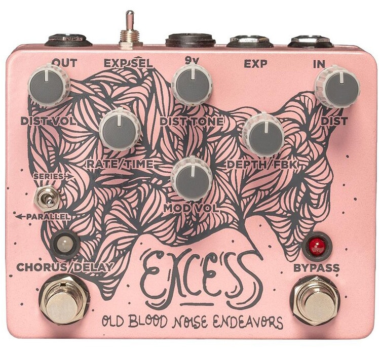 /Excess Distortion Chorus/Delay Pedal