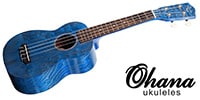 Ohana ukuleles / SK-15W Blue