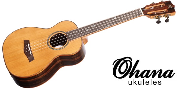 Ohana ukuleles ( オハナウクレレ )  / TK-50ME 【ソリッド・シダー、マッカーサー・エボニー、テナー】