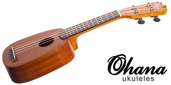 Ohana ukuleles ( オハナウクレレ )  / TTPK-25G　【ソプラニッシモ・サイズ、パイナップル・シェイプ】