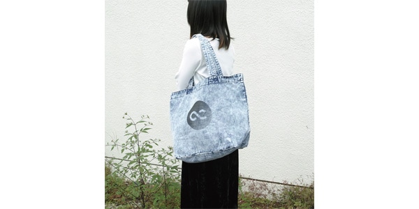 One Control / Tote bag (logo print) chemical wash画像3