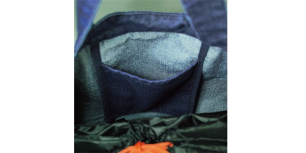 One Control / Tote bag (logo print) dark blue denim画像5