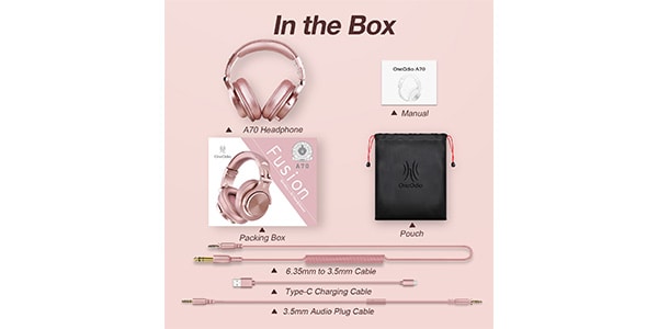 OneOdio / A70 Rose Gold画像10