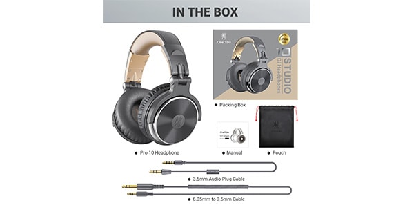 OneOdio / Pro 10 Grey Gold画像2