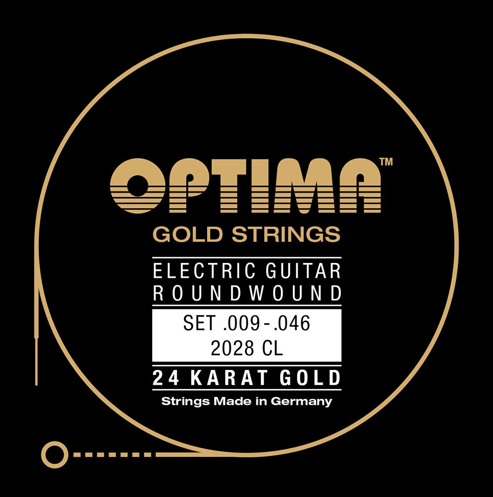 OPTIMA/2028.CL E-Guitar 24K Gold Strings Custom Light