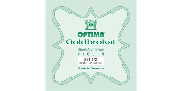 OPTIMA ( オプティマ )  / Gold Brokat バイオリン弦 セット E026BALL 1/2