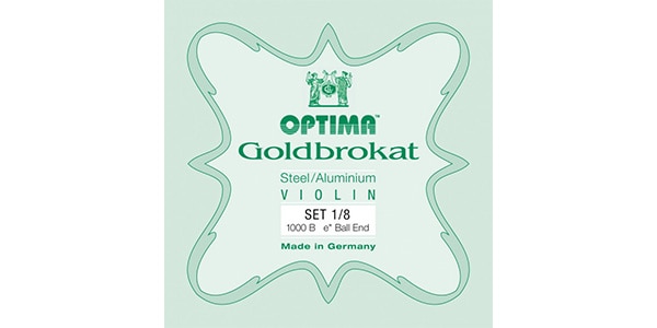 OPTIMA ( オプティマ )  / Gold Brokat バイオリン弦 セット E026BALL 1/8