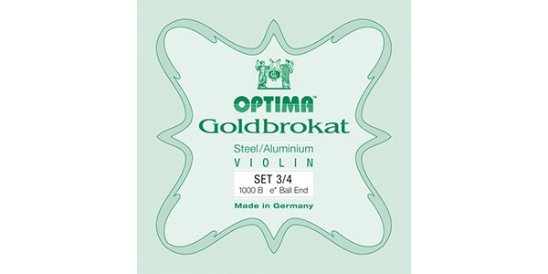 OPTIMA ( オプティマ )  / Gold Brokat バイオリン弦 セット E026BALL 3/4