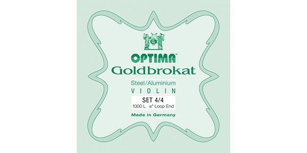 OPTIMA / Gold Brokat Violin String Set E026LOOP 4/4