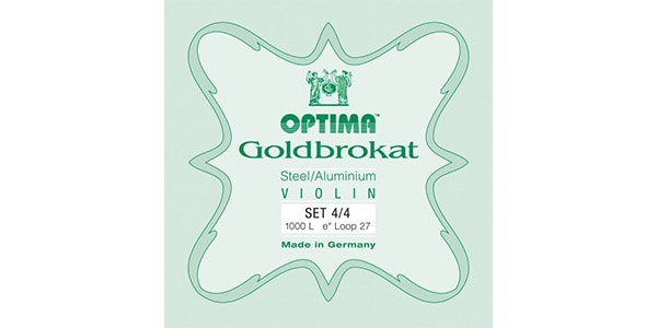 OPTIMA / Gold Brokat Violin String Set E027LOOP 4/4