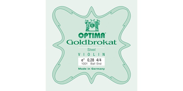 OPTIMA / Gold Brokat Violin String E String 028 BALL 4/4
