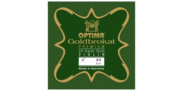 OPTIMA/Gold Brokat Premium 24K Gold バイオリン弦 E線 026 BALL