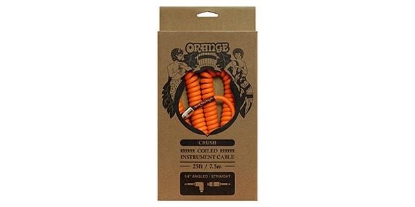 ORANGE ( オレンジ )  / Crush 25ft Coiled Instrument Cable [CA042]