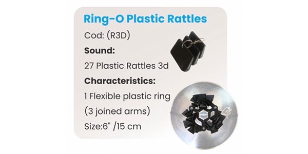 oruga ( オルガパーカッション )  / R3D Ring-O 3D Plastic Rattles画像2